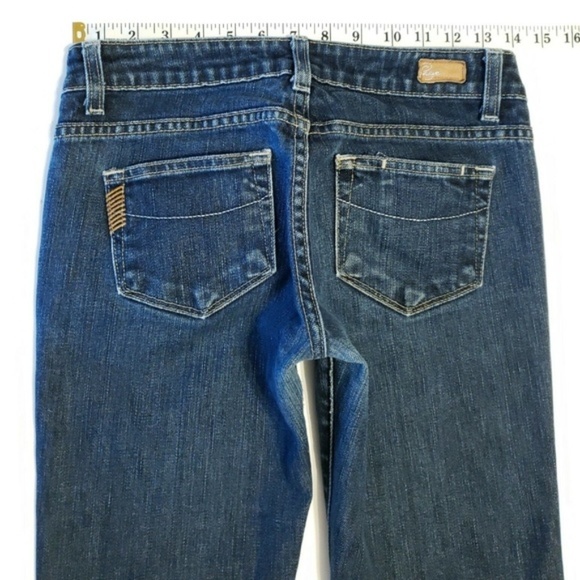 Paige BLUE HEIGHTS Dark Slim Straight Jeans 26 - Picture 5 of 8